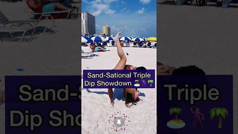 Mind-Boggling Moves on the Sandy Shores 🌞#SandMaster #BeachDanceParty #swingdance #countrydance