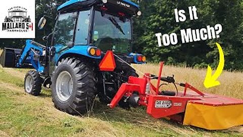 Will It Handle The Load? 5.5 Foot Tar River Drum Mower On LS MT232 Tractor Review