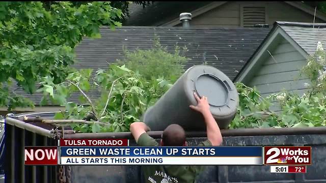 Greenwaste collection from tornado starts Monday