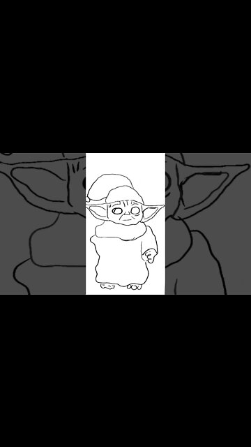 Another Baby Yoda Christmas Drawing... #babyyoda #christmas2022 #starwars #art