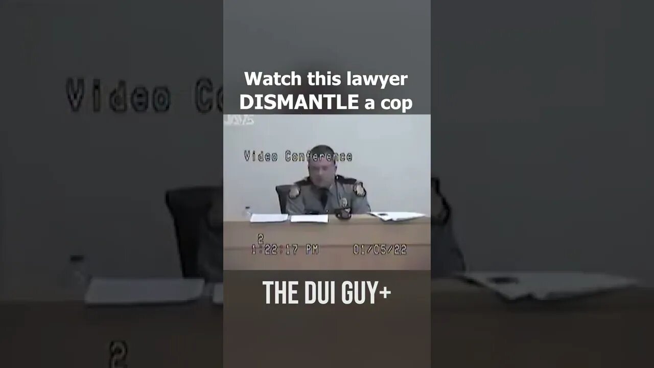 Cop: "I Do All My DUIs the Same Way."