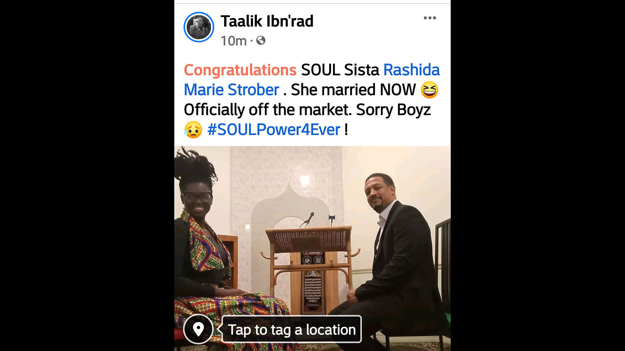 #DarkSkinActivist Rashida Marie Strober Gets, MARRIED !