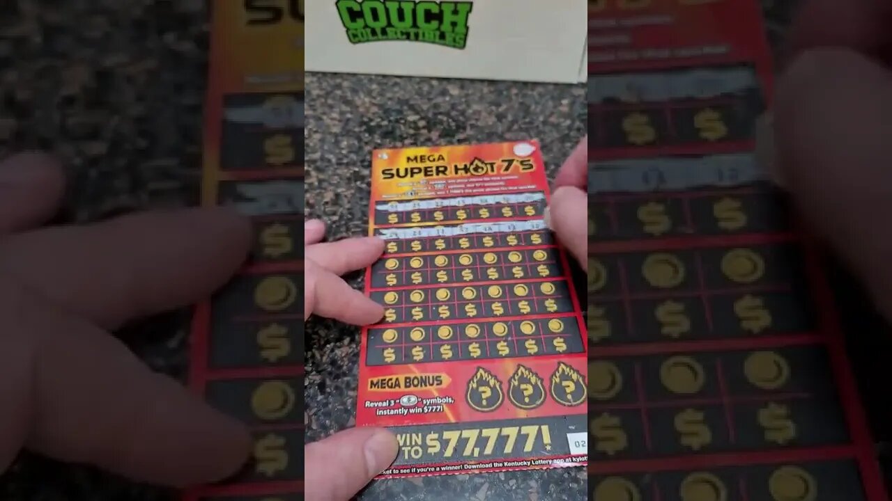 Hot 7's Scratch Off Lottery Ticket #lottery #lotterytickets #shorts