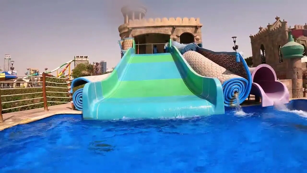 Water Slides at Al Montazah Water Park in Sharjah