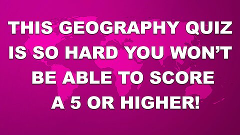 Geography Quiz