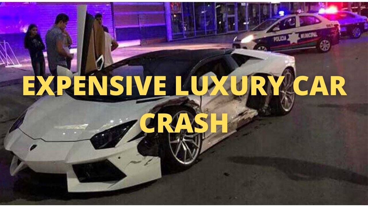 EXPENSIVE LUXURY CAR CRASH RECENTLY CAUGHT ON CAMERA