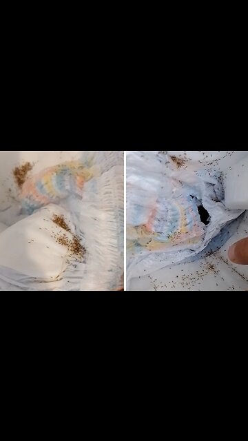 Reminder for parents: Always check Inside the diaper before putting it on