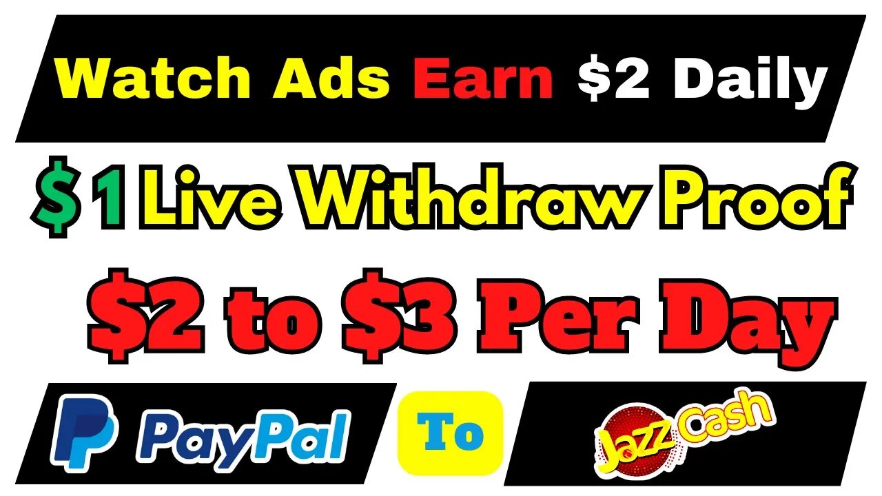 Watch Ads Earn $2 Daily Live Withdraw Proof 2023 || Earn Money Online Without Investment Earning App