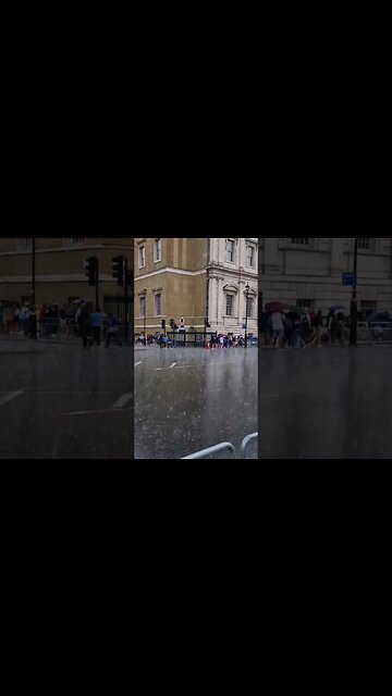 Let it rain #horseguardsparade
