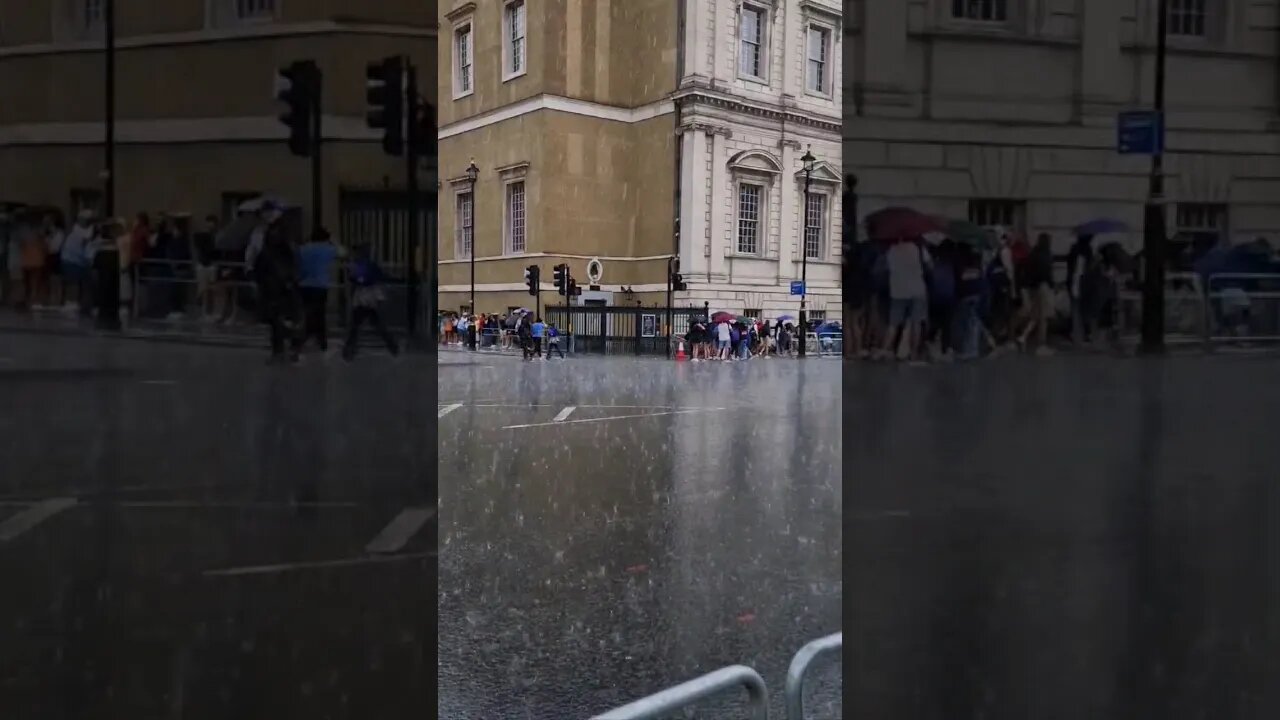 Let it rain #horseguardsparade