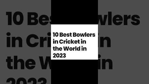 10 Best Bowlers in Cricket in 2023 #cricket #bowler #cricketer #cricketshorts #bestbowlers #2023