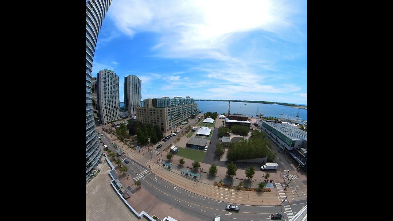 Toronto harbour front time lapse