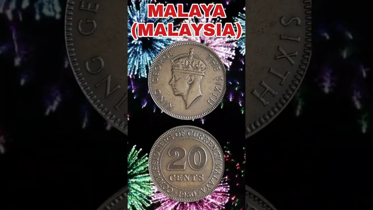 Malaya (malaysia) 20 cents 1950.#shorts #coinnotesz