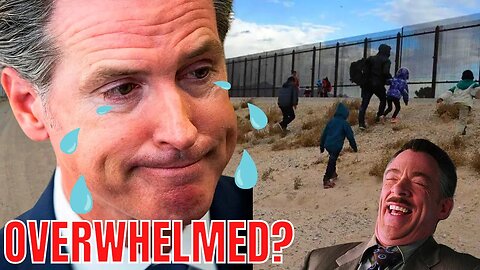 Radical Governor Gavin Newsom CRIES Over Illegal Migrants "OVERWHELMING" California!