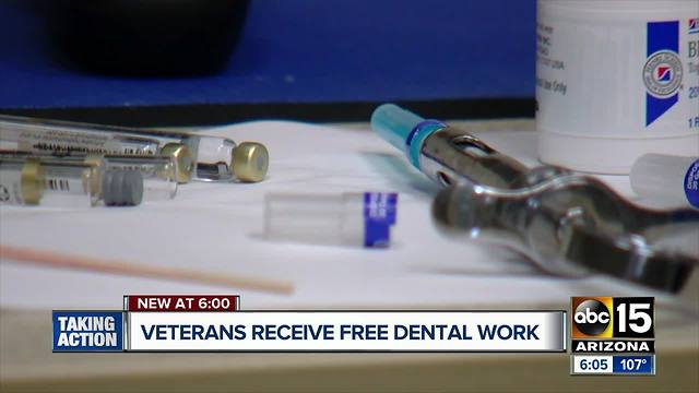 Veterans receive free dental work around the Valley