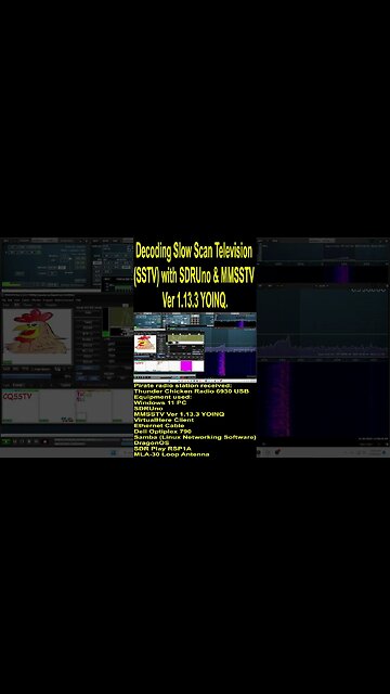 Decoding Slow Scan Television SSTV with SDRUno & MMSSTV Ver 1.13.3 YOINQ
