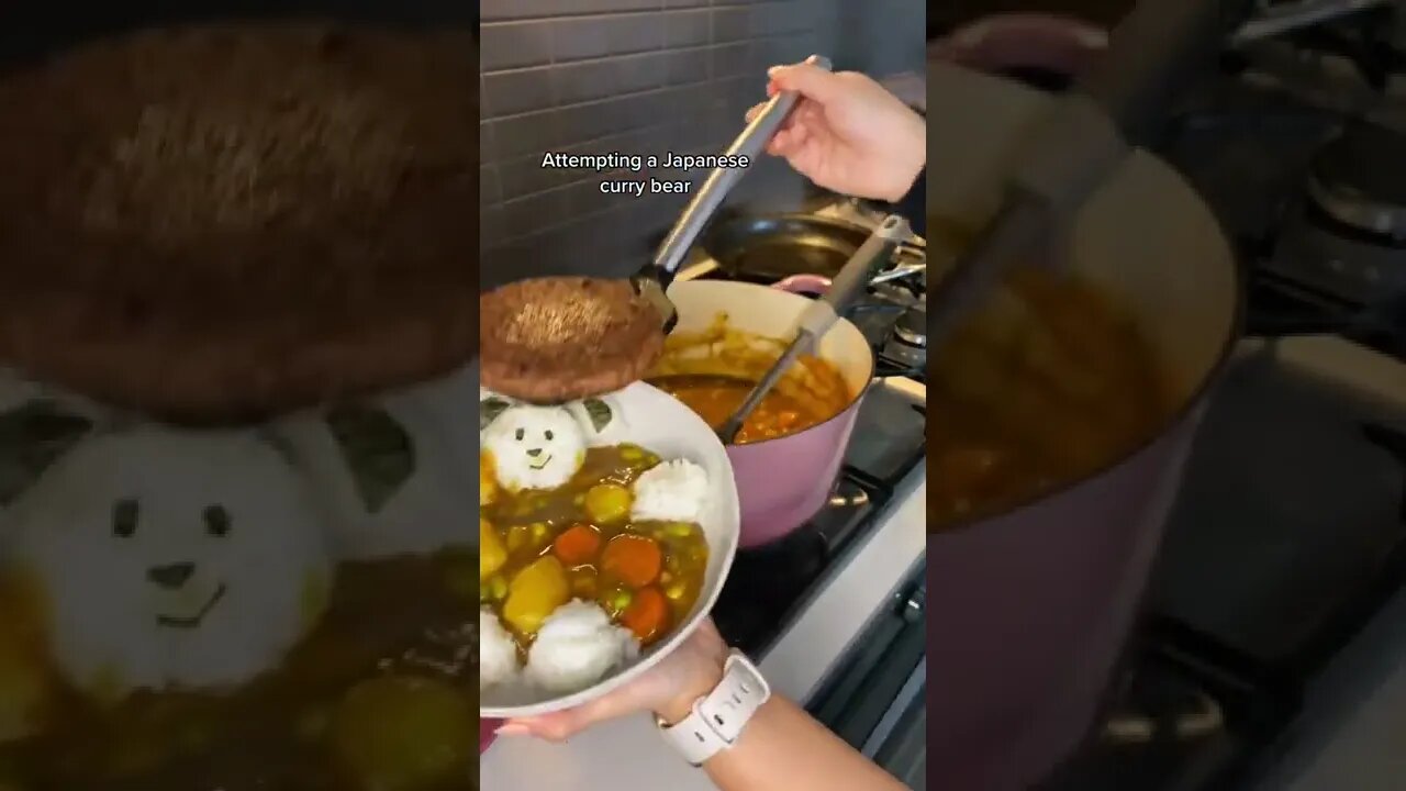 Japanese Curry Bear tiktok the tinykitchen