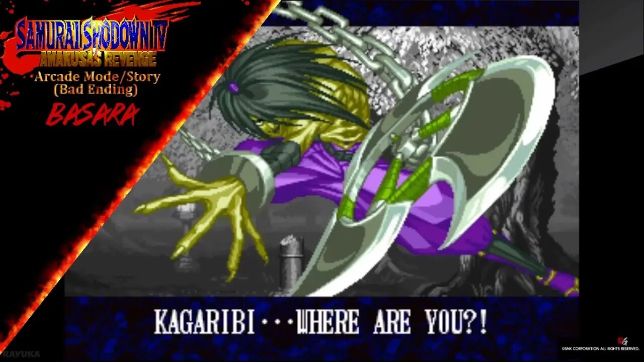 Samurai Shodown IV - Arcade Mode/Story - Basara (Bad Ending)