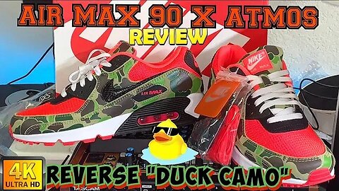 NIKE AIR MAX 90 "DUCK CAMO" DETAILED REVIEW | Nike X Atmos AM90 Reverse 'Duck Camo' 2020