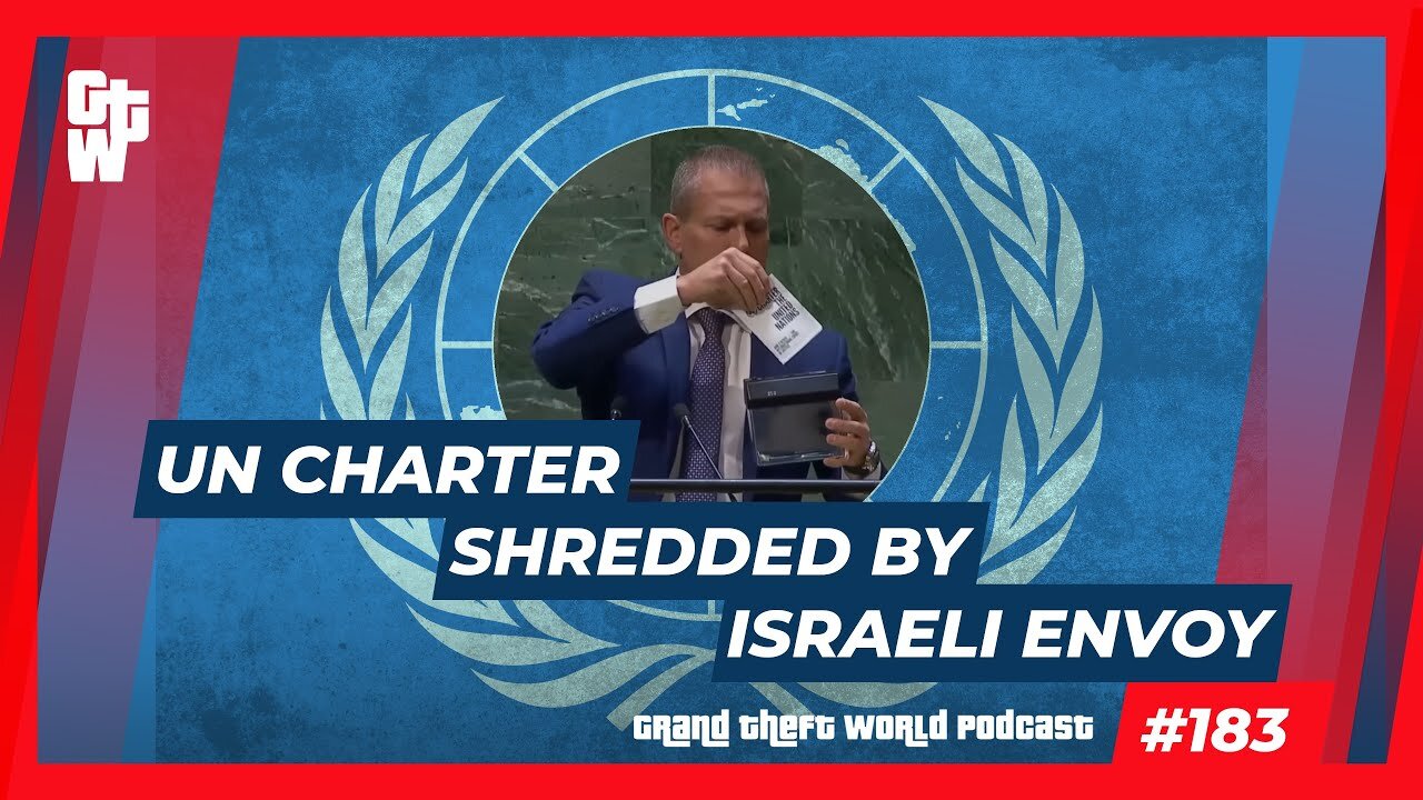 Copy Of UN Charter Get Shredded By Israeli Envoy | #GrandTheftWorld 183 (Clip)