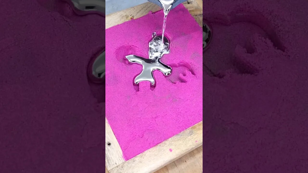 Molten Metal Casting Smelting on Sand #shorts #shortsfeed #india