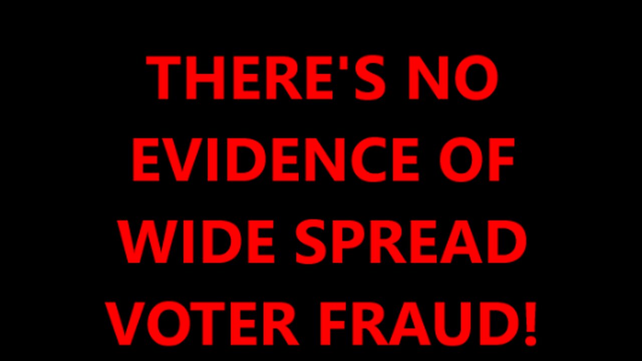 A WIDE SPREAD VOTER FRAUD