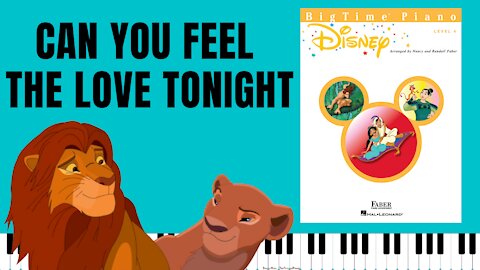 Can You Feel the Love Tonight [Lion King] (BigTime Piano Disney)