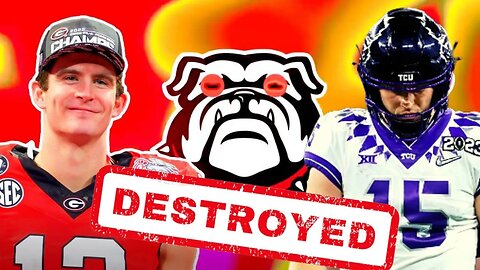 Georgia ABSOLUTELY DESTROYS TCU In College Football National Championship | Total DOMINATION