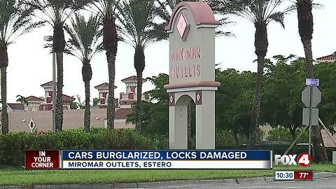 Multiple car robberies at Miromar Outlets in Estero