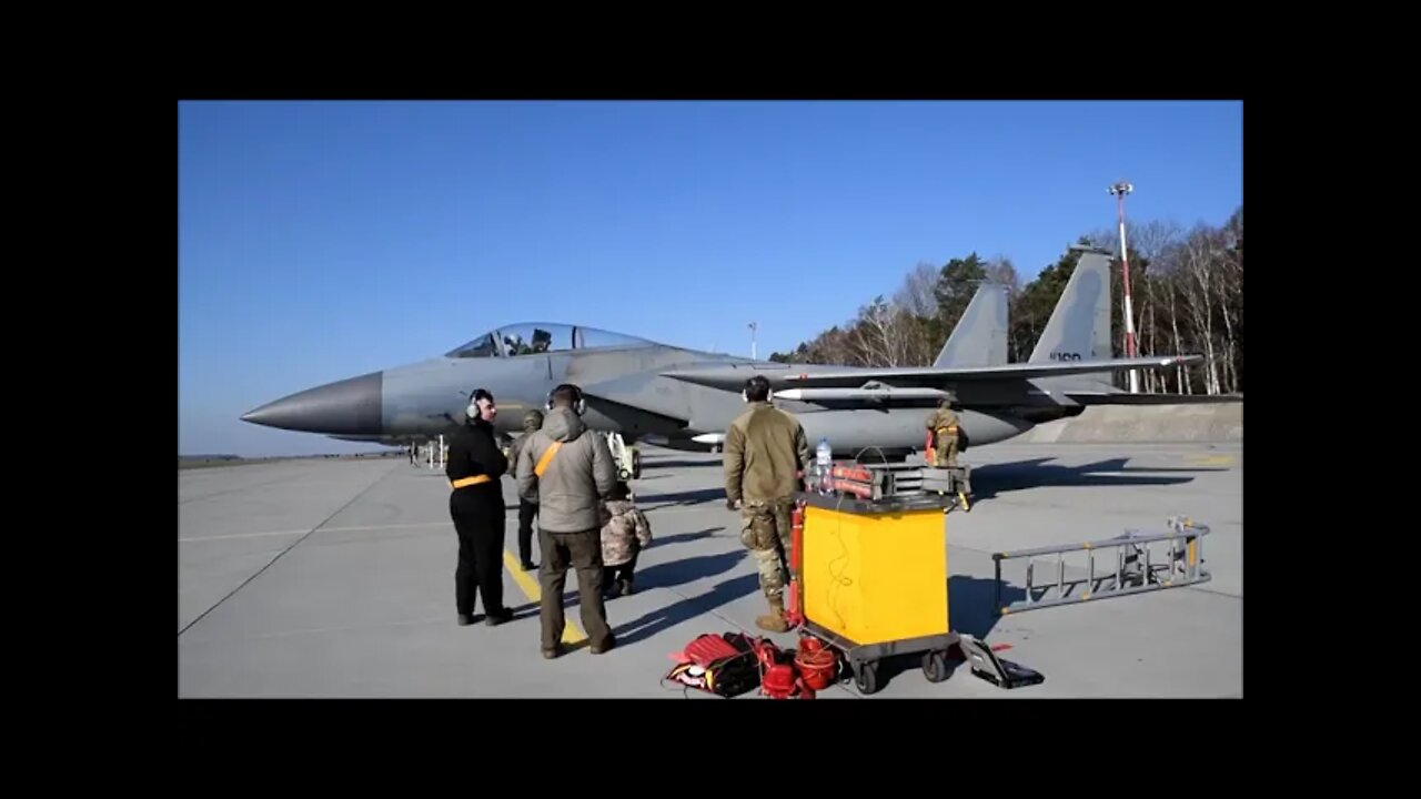 Eagles Land in Poland and Refuel With Polish Trucks