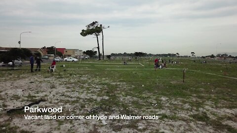 Backyard dwellers in Parkwood mapped out plots for them on the adjacent open land next to the M5. (Video) (n4U)