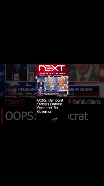 OOPS: Democrat Staffers Endorse Opponent For Governor #shorts