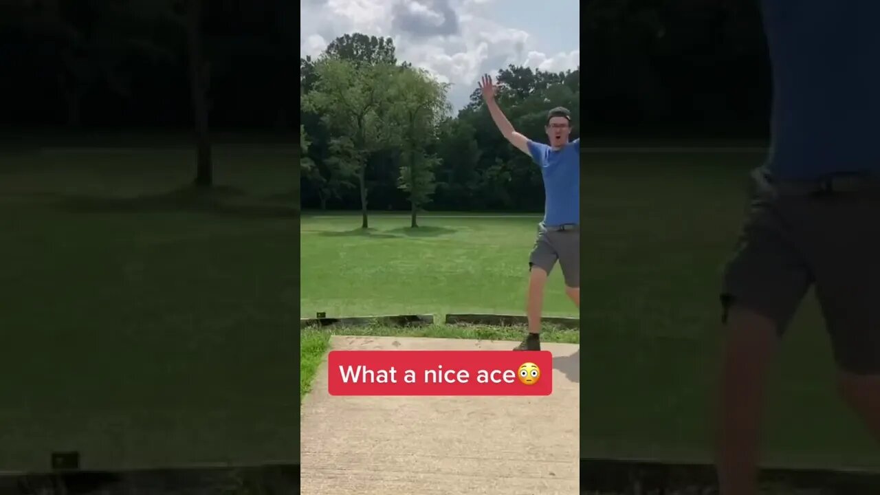 EPIC ACE + REACTION 🔥 #discgolf #short