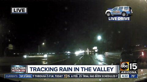 Rain, lightning in the Valley Thursday morning