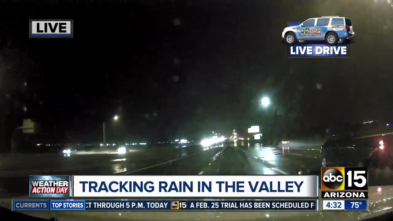 Rain, lightning in the Valley Thursday morning