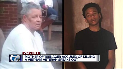 Mother of teenager accused of killing a Vietnam Veteran speaks out