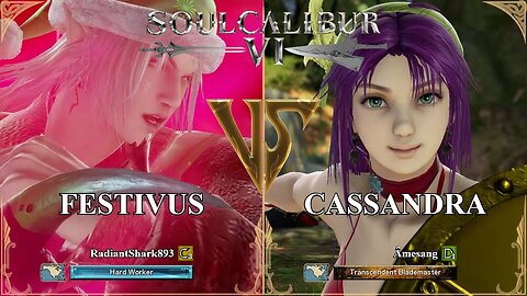 SoulCalibur VI — RadiantShark893 (Festivus) VS Amesang (Cassandra) | Xbox Series X Ranked