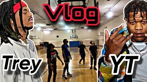 SaiyajinTrey & YT Vlog + 1V1 Basketball Game 🏀