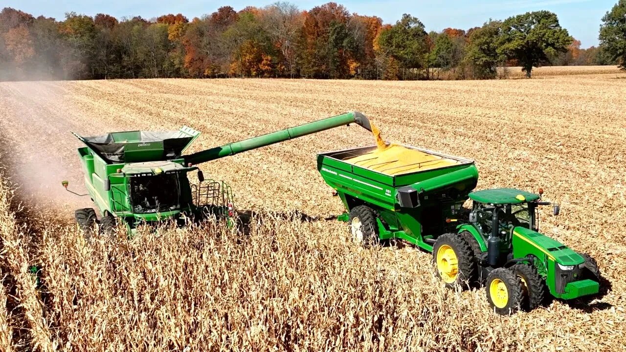 Beautiful DRONE Views! Family Corn Harvest 2022, NEW USED Combine!