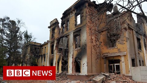 Russian attack on Ukrainian city Kharkiv was a war crime, says President Zelensky - BBC News