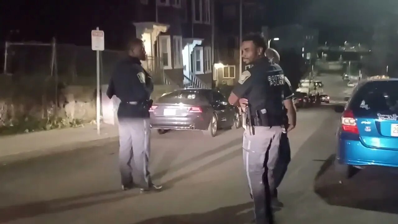 Boston police conduct in the early-morning investigation on St James Street in Roxbury