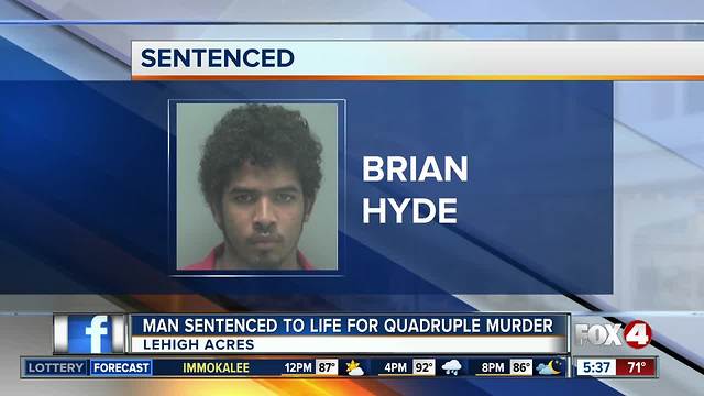 Man gets life sentence for killing family with machete