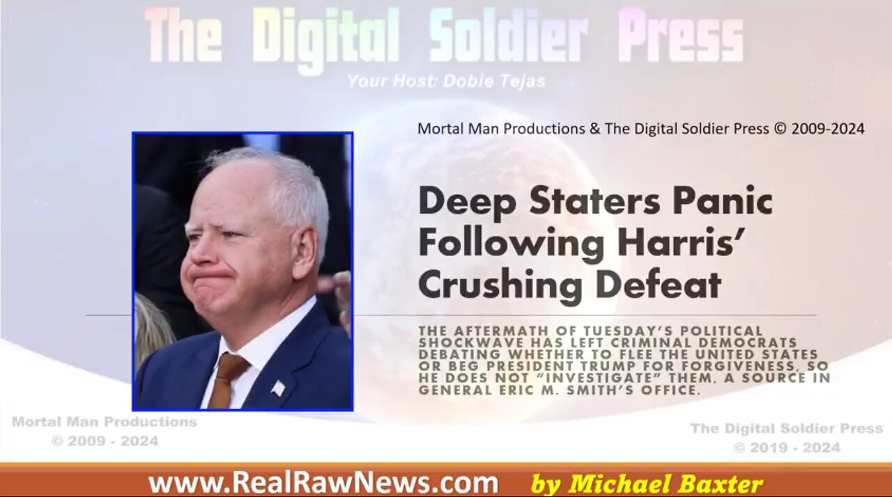 DEEP STATERS PANIC FOLLOWING HARRIS' CRUSHING DEFEAT