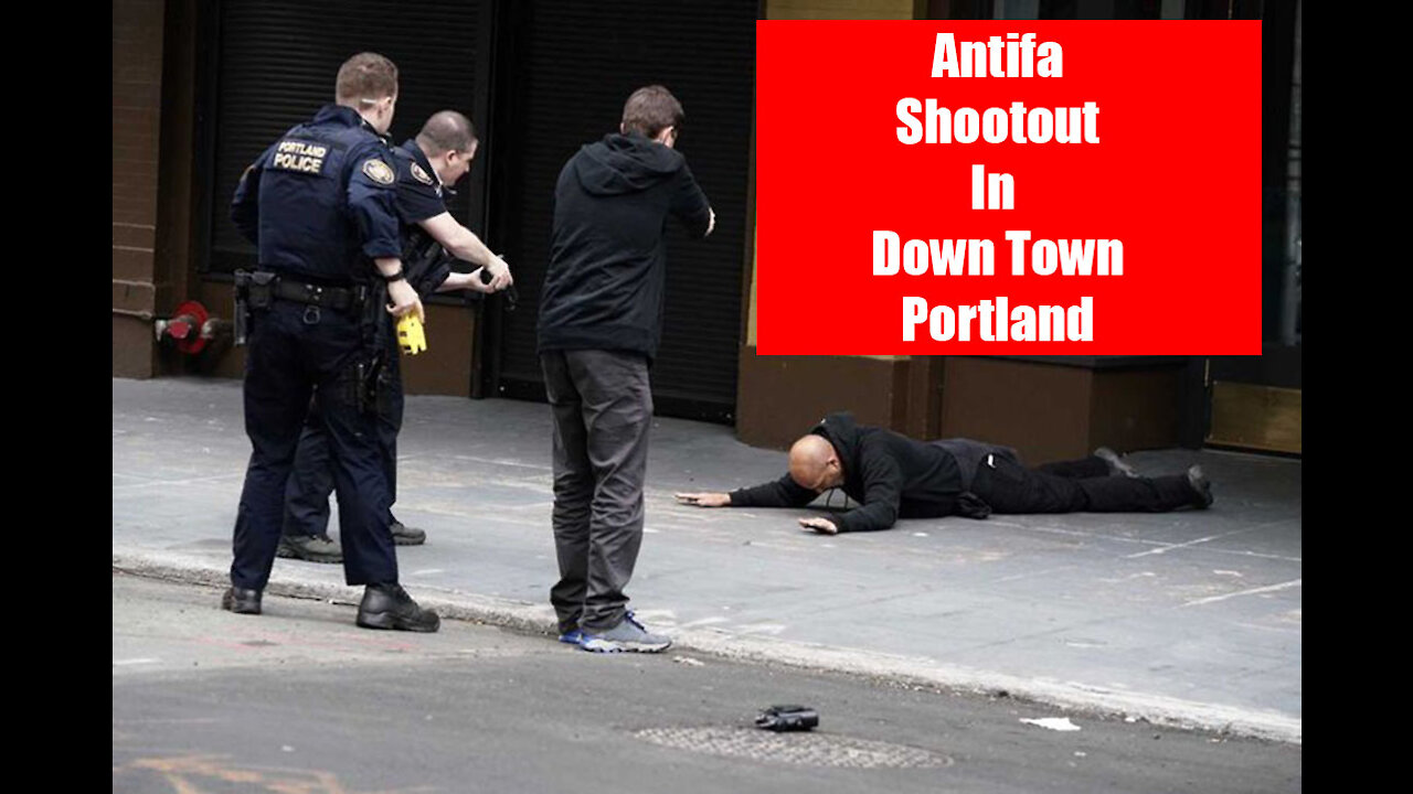 Shootout In Down Town Portland | Antifa and Proud Boys Clash