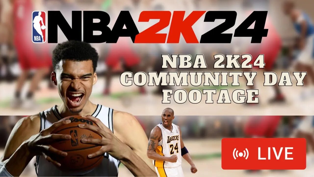 NBA 2k24 Gameplay - Community Day Footage Live Reaction