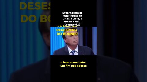 A grande mídia em especial a Rede Globo odeiam Bolsonaro por ele mandar a real sem medo