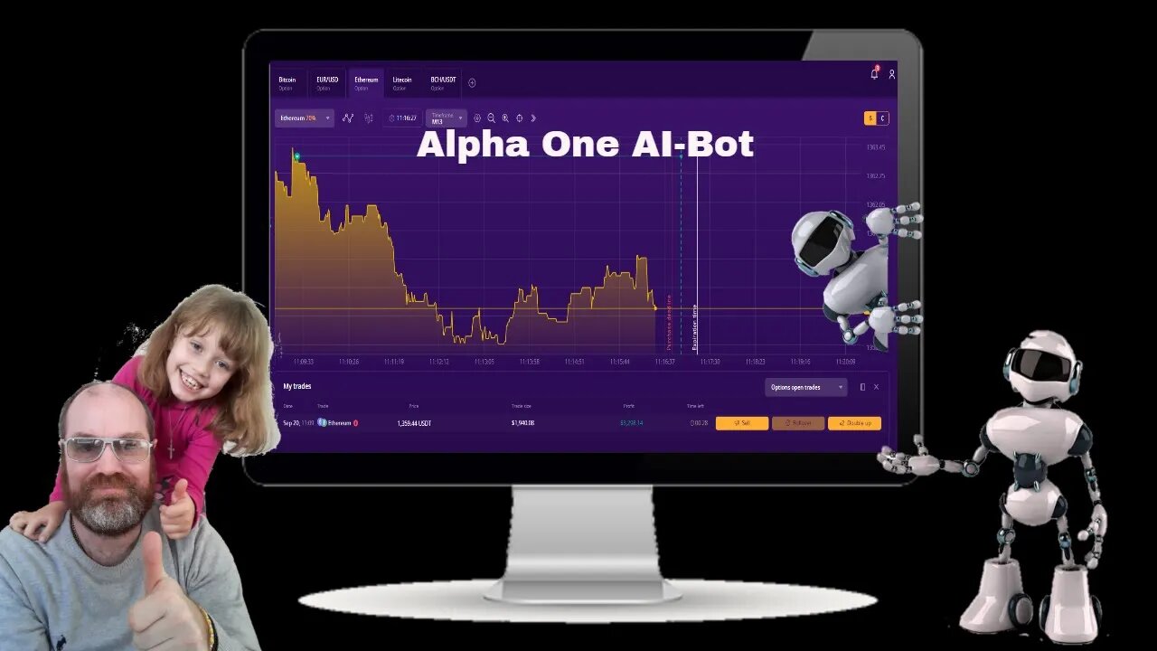 Alpha One AI-Bot Taking 2 Trades Live - Free Binary Options Robot