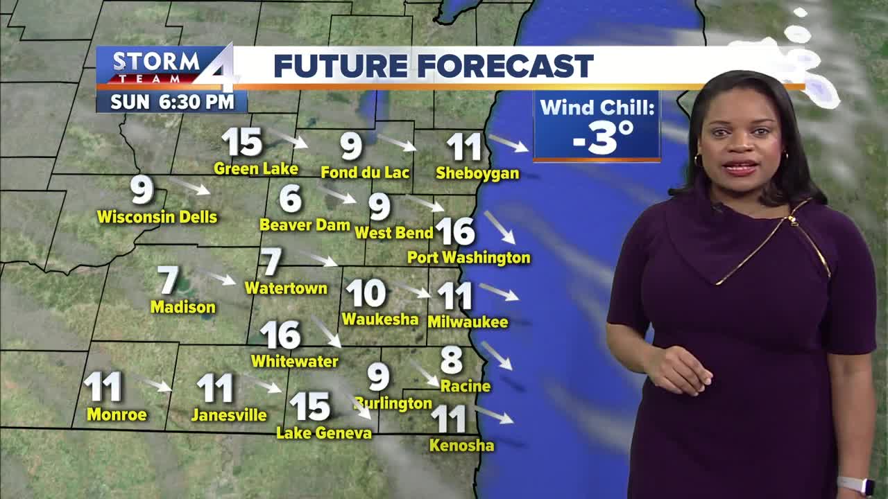 Mostly sunny before bitterly cold air arrives