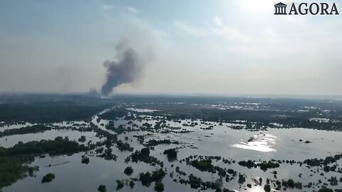 Kherson region flooding disaster, HQ drone footage