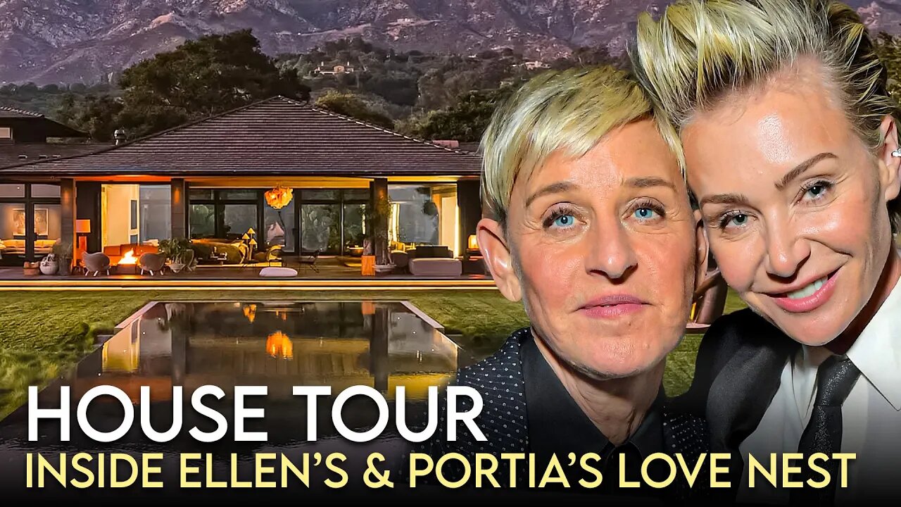 Ellen DeGeneres & Portia De Rossi | House Tour | New $49 Million Montecito Estate